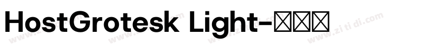 HostGrotesk Light字体转换